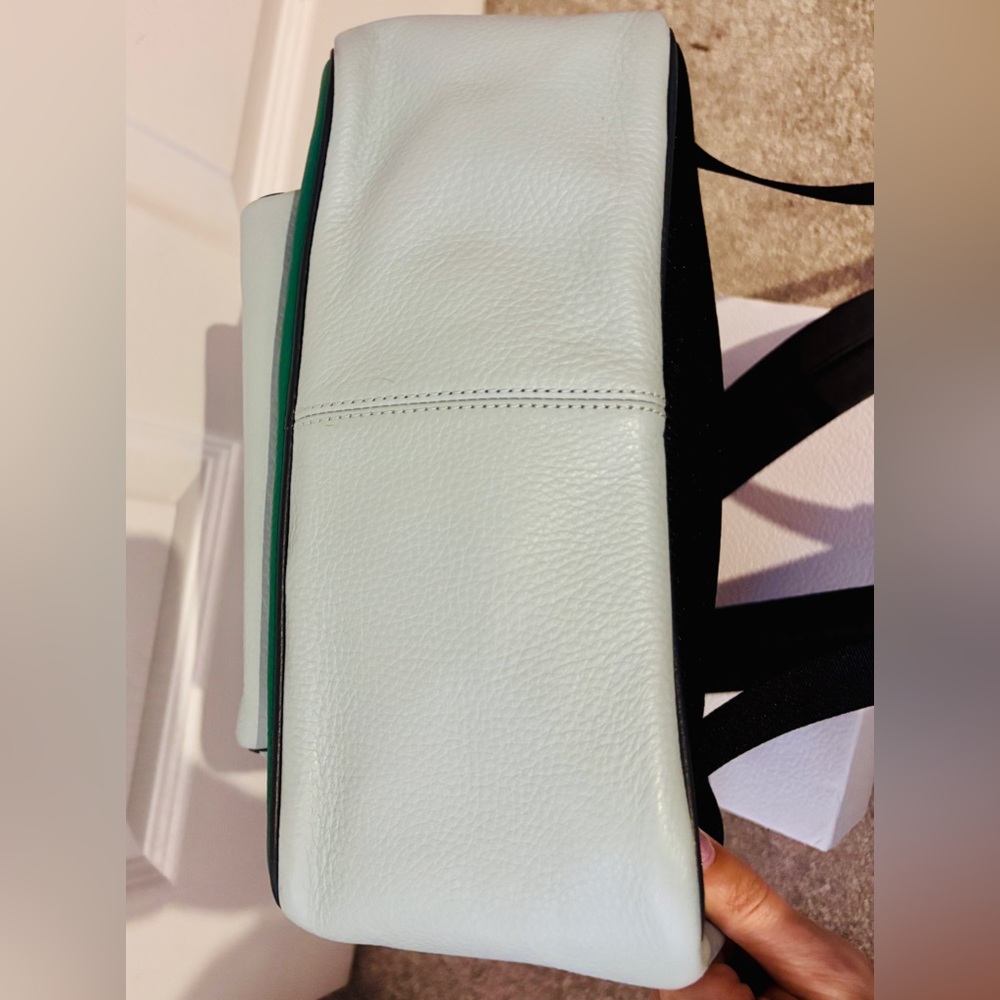 Coach Two-Tone Green and Blue Backpack - Picture 9 of 9